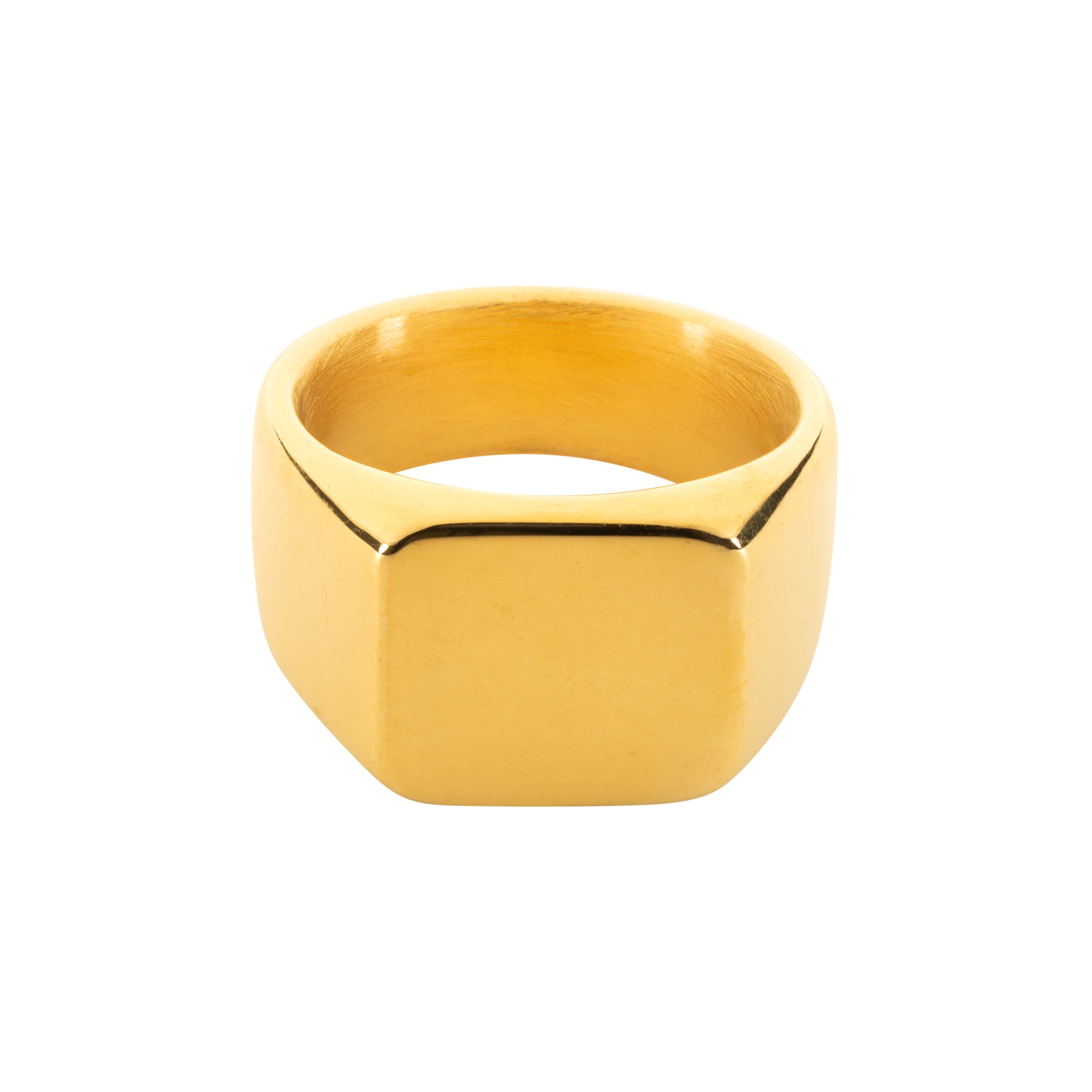 Square Signet Ring - Gold