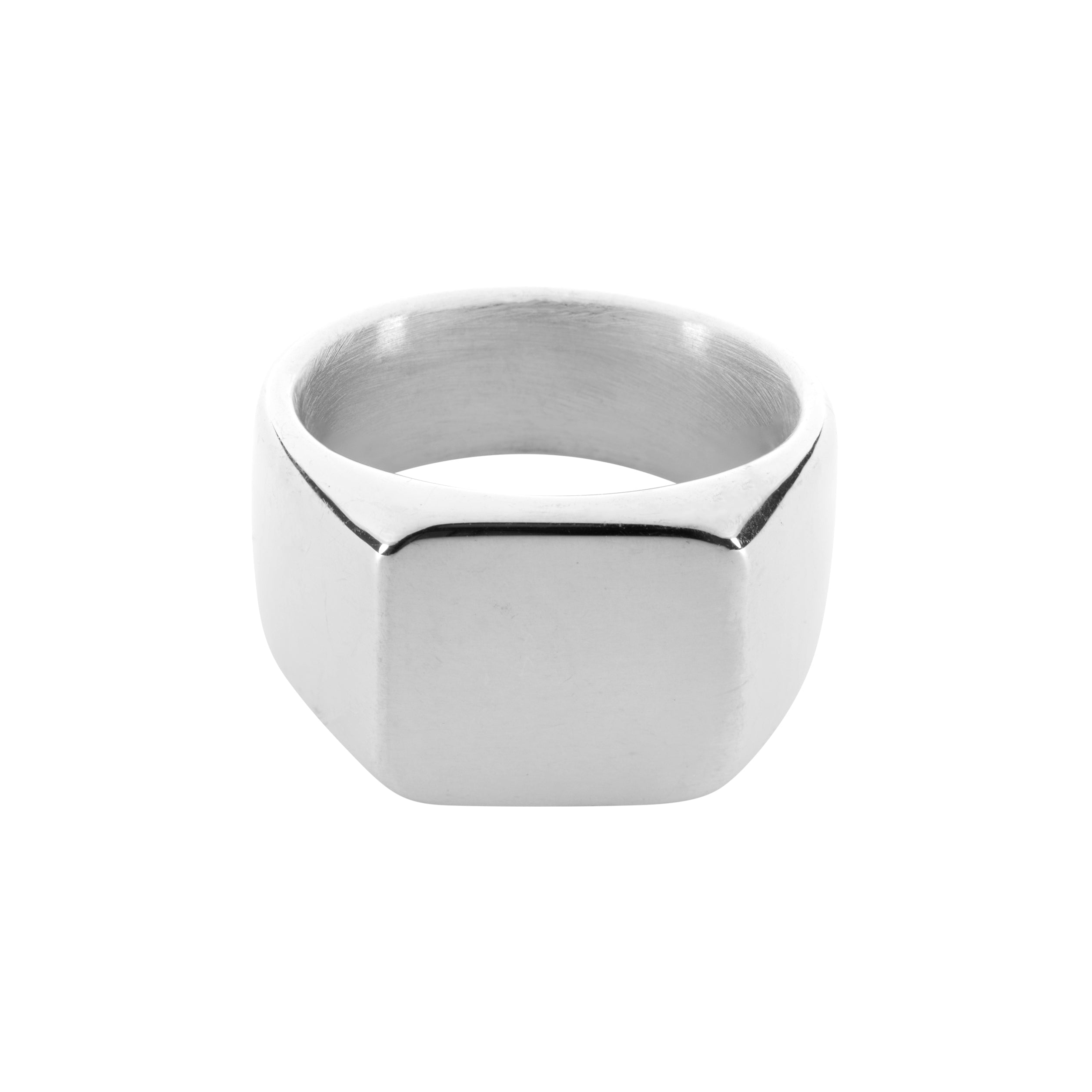 Square Signet Ring - Silver