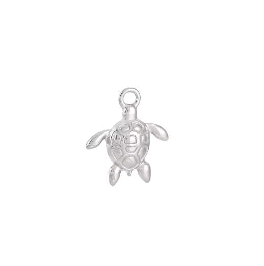 Turtle Pendant - Silver