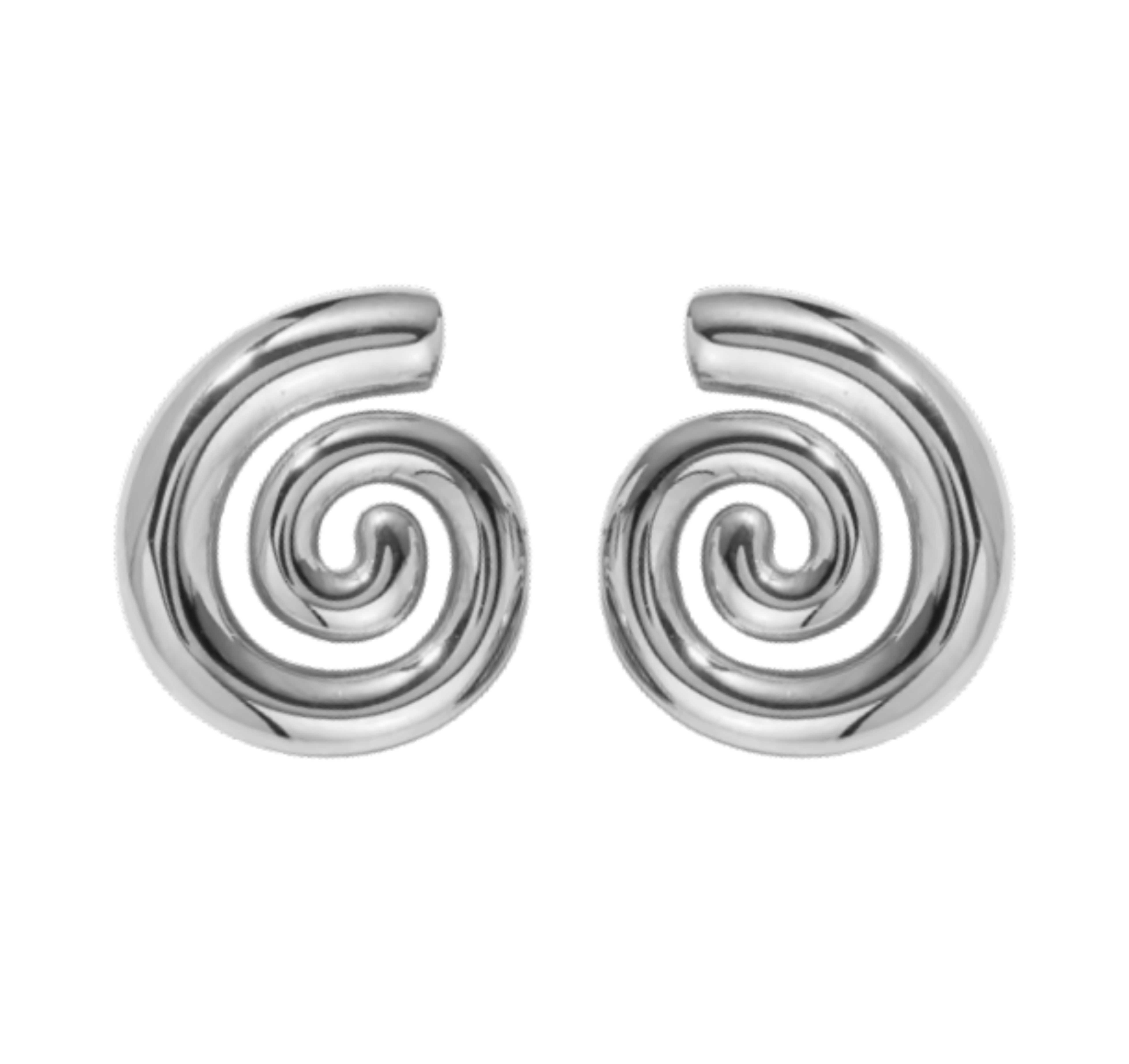 Spiral Earrings - Silver