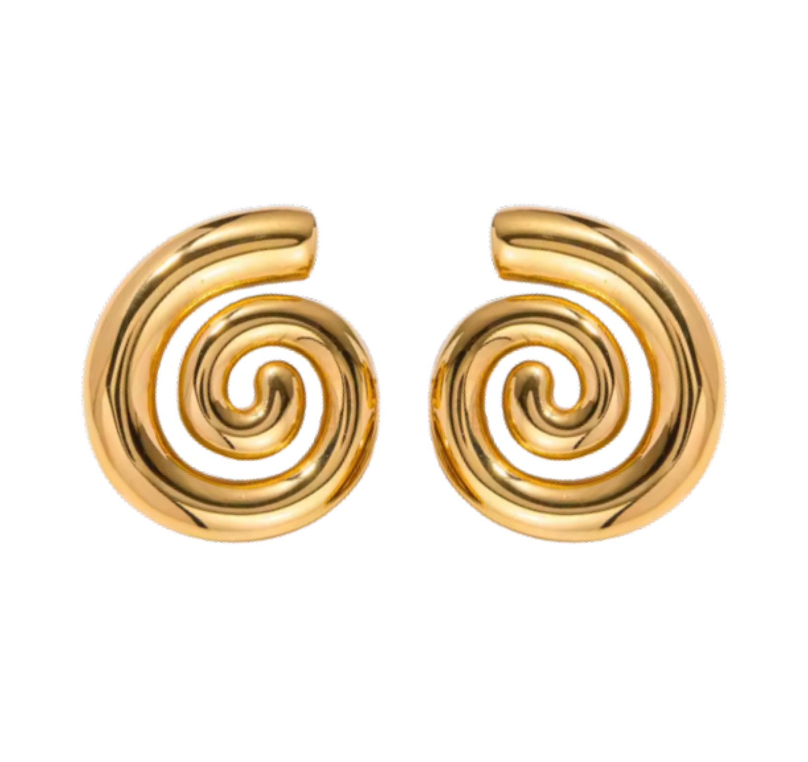 Spiral Earrings - Gold