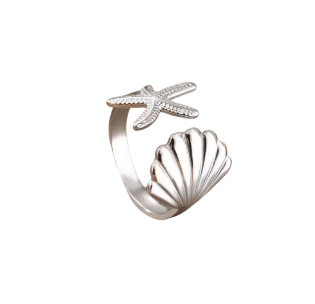 Ocean Kiss Ring - Silver