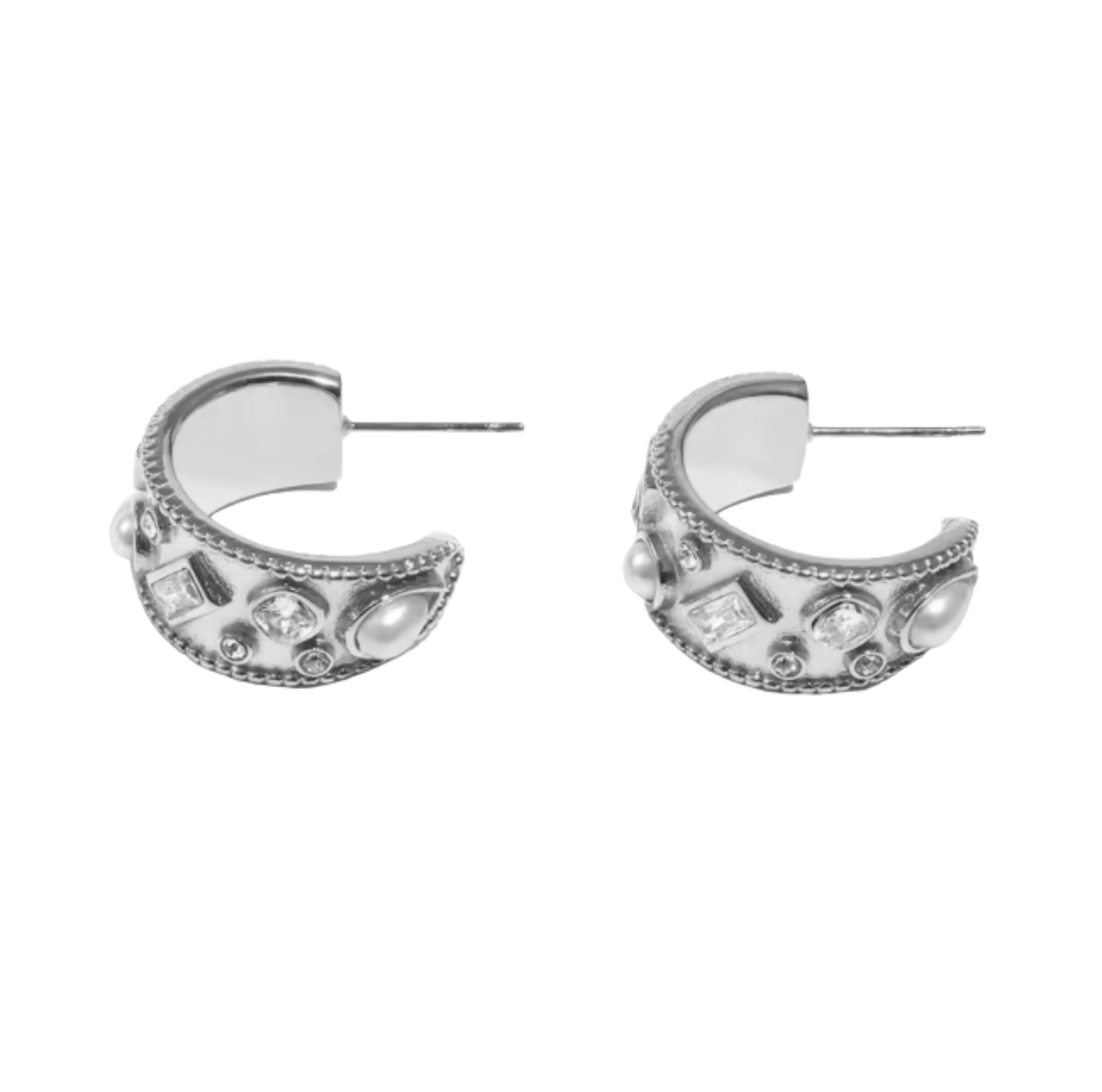 Bella Hoops - Silver