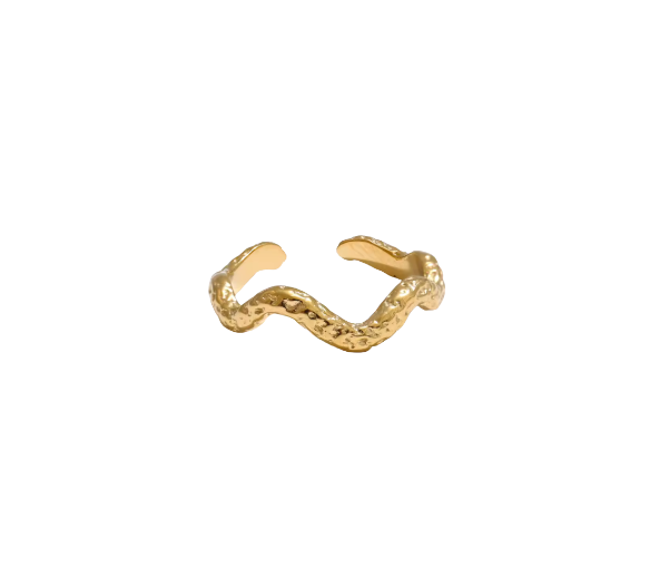 Essy Wave Ring - Gold
